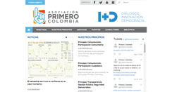 Desktop Screenshot of primerocolombia.com